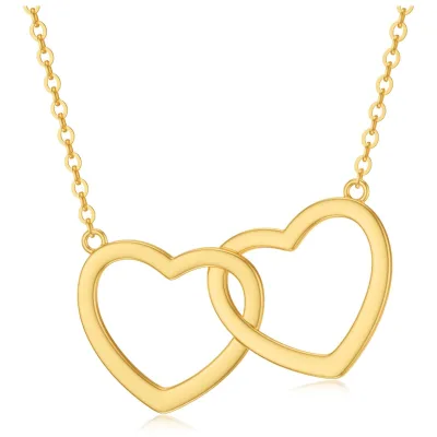Gold Heart/Double Hearts/Crystal/Celtic Knot/Y Lariat/Diamond Dainty Heart Necklace for Women Her Lover