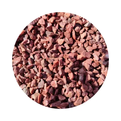 Cheap Factory Price Cement Slab (small Pebble) Black Red Nature River Stone Pebble