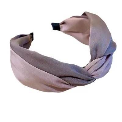 Knotted Headband for Women Girls Non Slip Satin Head Band Fashion Head Bands Top Knot Headband for Women