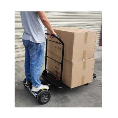 Electric Motorized Stainless Steel Warehouse Platform Trolley with 150kg Load Capacity OEM Customizable Flatbed Cart