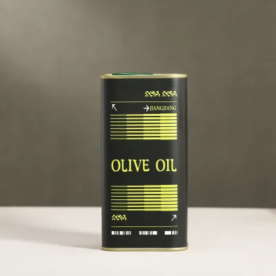 Wholesale Cooking Oil Food Grade Square 500ml1 Liter Custom Olive Oil Metal Tin Cans Vodka Spirit Alcohol Beverage Wine Whisky