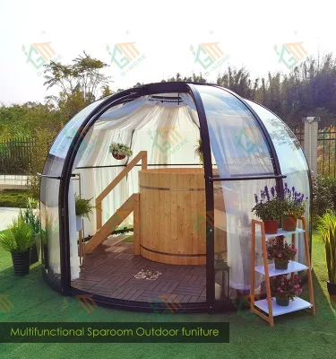 Modern Exterior Resort Hotel Prefab PC House Living Transparent Luxury Large Glamping Event Dome Tent