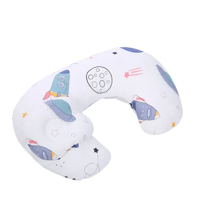 Multifunctional Breastfeeding Pillow Quilted Cover Cartoon Printed Infant Newborn Feeding Table Cushion Washable Nursing Pillow