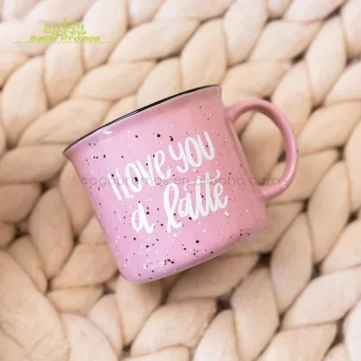 2025 Custom Logo Personalized Printing LOQ MOQ 15oz/450ml Coffee Mug Campfire Ceramic Marble Cups for Promotional Gifts