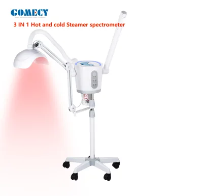 Hot and Cold Water Spray 3-in-1 Facial Steamer with Magnifying Lamp. Professional Beauty Salon Use Facial Steamer with Facial La