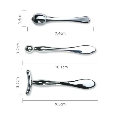 HY New Original Revitalize Your Eyes With Coffee And Clarins Total Lift Cream Cosmetic Metal Spoon Eye Massage Tool