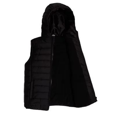 Men Custom Logo Sheep Fur Trim Blouson Bomber Jacket Sleeveless Winter Breathable