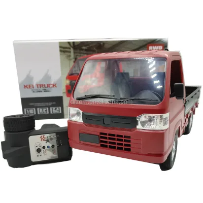 WPL WL01 2.4G 1/10 Scale RC Truck Toys Charging Protection 4WD Climbing Pickup Cargo Truck Outdoor Indoor for Gifts
