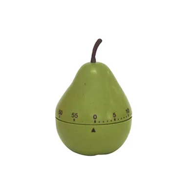Household Pear Shape Timer 60 Minute Count Down Mechanical Kitchen Timer Clock