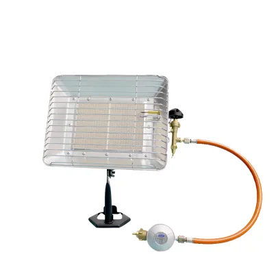 LPG Steel Patio Heater Infrared Fast Heating 3800W Energy Saving Portable Lightweight Outdoor Heating Garden Use European Style