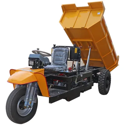 Downhole Three Wheel Diesel Engine Dump Tricycle with 3000kg Capacity and Electric Start for Sale