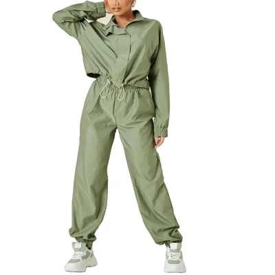 Causual Sports Lightweight Oversized Wind Jacket and Jogger Set Wind Breaker Jogging Suit Tracksuit