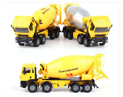 Wholesale 1:50 Mini Diecast Cement Mixer Construction Truck Toy