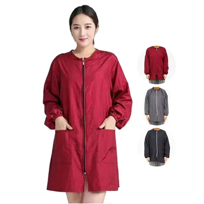Hair Nail Beauty Spa Salon Client Gown Hairdressing Smock Perm Robe for Women with Pocket