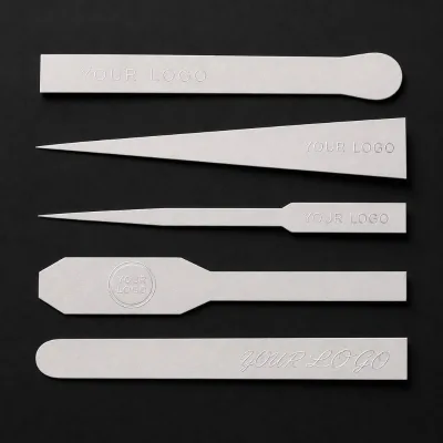 Custom Luxury Wood Pulp Craft Paper Fragrance Smelling Strips Perfume Tester Strips Perfume Tester Cards Perfume Test