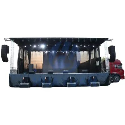 Factory Custom 13m Mobile Stage Equipment Trailer For Concert Stage