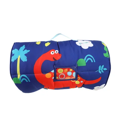 Factory Wholesale Washable Quilted Custom Pattern Children Nap Mat with Pillow Blanket