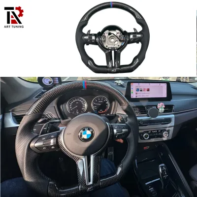 Black Carbon Fibre M Sports Steering Wheel for BMW 1 2 3 4 3 Series F20 F21 F23 F45 F46 F30 F31 F32 F33 F87 X5 F15