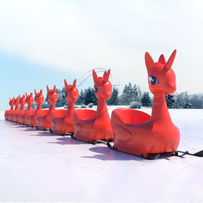 High Quality Durable Snow Sled Resistant PE Material Safe Winter Rides Snow Sledge for Kids and Adults
