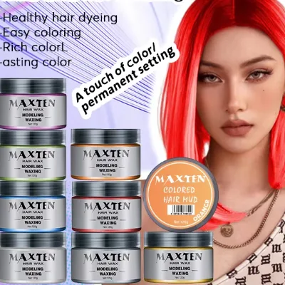 Healthy Hair Styling Color Wax Easy Coloring Rich Vibrant Color Long Lasting Hold Permanent Color Lock