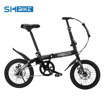 7-Speed 20-Inch Folding Commuting Bike Ultra-light Small Portable Dual Disc Brakes Foldable City Bike