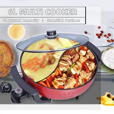 Electric Frying Pan Household Multifunctional Non Stick Honeycomb Electric Frying Pan Integrated Type