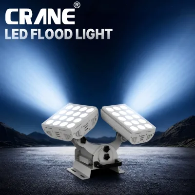 Precision Lens Dual Head IP65 Aluminum LED Spot Light with Secure Locking Knobs for Municipal Bridge and Flyover Lighting