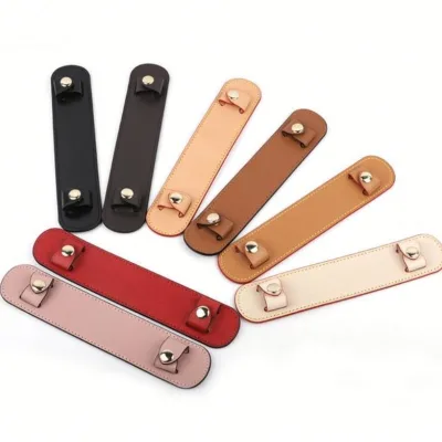PU Leather Bag Strap Decompression Shoulder Pads Handle Fixing Clip Bag Accessories