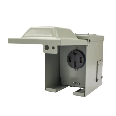 NEMA 14-50R RV Power Outlet Box 50A 125/250V New Opening Hole Weatherproof Outdoor Electrical Receptacle