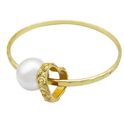 Ocean  Hawaiian New 14K Gold Plating Copper  Colorful Beads Moon Star Heart Bangle Jewelry for Women Gift