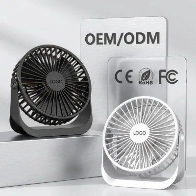 OEM ODM Custom 8 Inch Desktop Fan 3 Speed USB Table Fan Portable Mini Air Circulator Cooling Fan Manufacturer