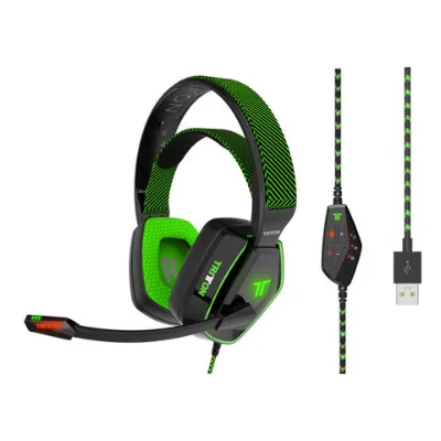 Over Ear Stereo Gaming Headset with USB 7.1 gaming headsets for volume control and boom microphone,low latency