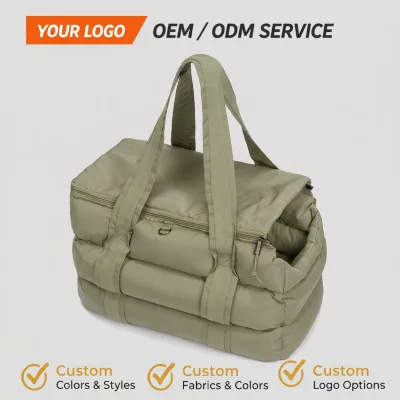 Hot Sell Waterproof Lightweight Dog Tote Bag Soft-Sided Pet Carrier Outdoor Travel Shopping