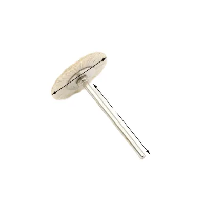 Shank Mounted Industrial Mini Polishing Wheel Brush Set Assorted Material Rotary Buffing Brush for Jade Gem Jewelry Metal