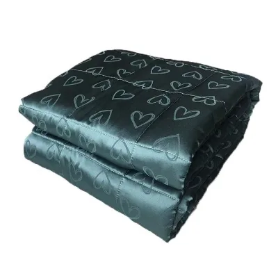 Superior Breathability Stitching Minimizes Glass Beads Organic 15lbs Weighted Blanket