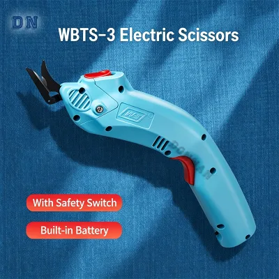 DN-WBTS3-02 Heavy Duty Cordless Dual-Battery Electric Scissors Multiple Layers Cardboard Leather Fabric Cutter Sewing Machines