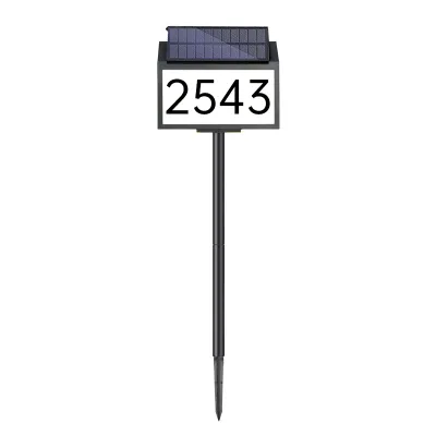 Stable Waterproof Solar LED House Address Signs Illuminated Yard Street Numbers for Home Premium Outdoor LED Illuminated Sign