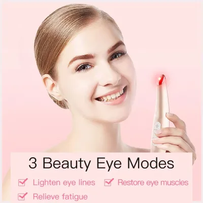 Eye Massager Wand with Sonic Vibration & Heating Chargeable Facial Massager for Dark Circles Eye Bags Puffiness Under Eyes