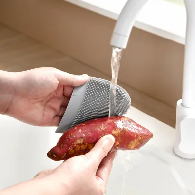 Silicone Dishwashing Brush Kitchen Non Scratch Cleaning Supplies For Pot Bowl Baby Bottle Home Kitchen Essentials