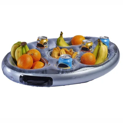 Factory Customized Durable Plastic Floating Spa Bar Inflatable Hot Tub Side Tray for Drinks Snacks Pool Accessories
