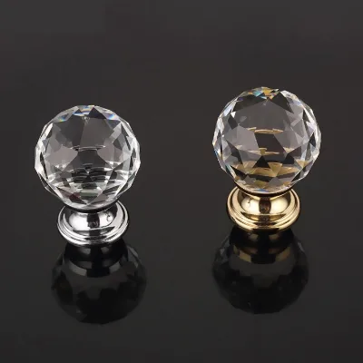 High Quality Crystal Drawer Knobs With Different Color and Size 1560