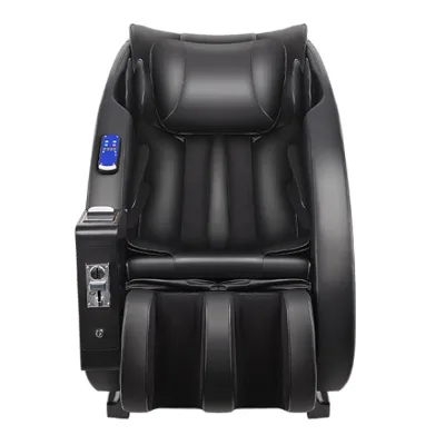 Vending Massage Chair Full Body Zero Gravity Heat Kneading Point Vibration Plug-In ABS+PU Leather Credit Card Operated