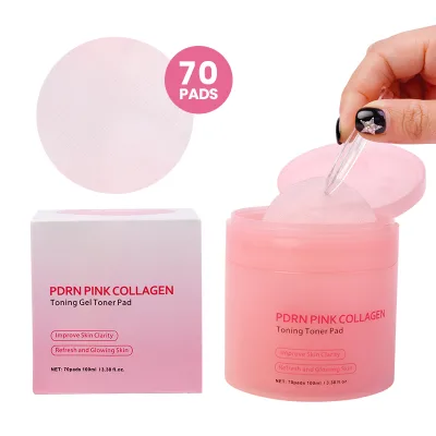 Korean OEM Soothing & Repair Eco-Friendly Toner Pads Cotton & Viscose Non-woven Material Toner Pads for Optimal Skin Care