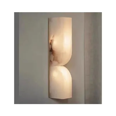 Minimalist Silver Metal Table Lamp Natural Stone Marble Home Decor with Handicraft Lumi for Weddings & Special Occasions