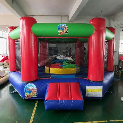 Outdoor Party Games Bouncy Inflatable Duel Game Gladiator Joust Bouncer Inflatable Games Platform for Kids and Adults