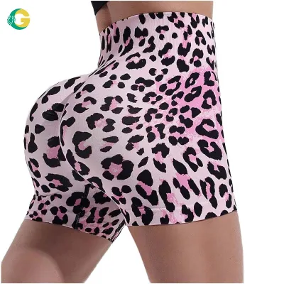 Cokoo Gym Compression Casual Cycling Shorts for Women Spandex/Nylon Print Sports Shorts