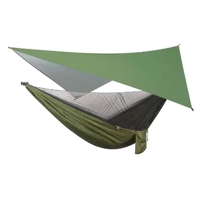 Hot Sale Outdoor Waterproof Tent Tarp Hammock Awning Nylon Portable One Person Hammock Tent