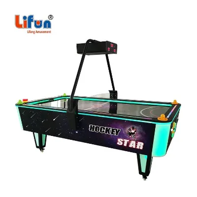 Factory Wholesale Lifang LF-SP08 Electric Indoor Coin Operated Air Hockey Arcade Game Machine 2 Players Amusement Metal Plastic