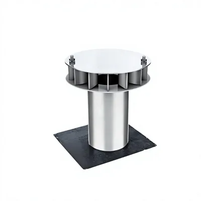 Rainwater Hopper Stainless Steel Downspout Type 87 Receiving Straight Drainage Pipe Welded Large Diameter Industrial Design 1