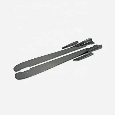 For for for X Type R FK8 Varis Widebody Large Side Skirt Extension Carbon Fiber Air Spoiler